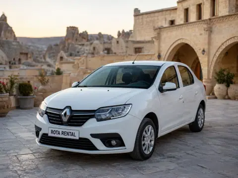 Renault Symbol White Manual - Sedan car rental in Cappadocia